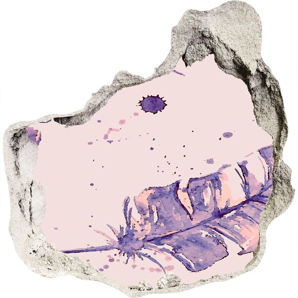 Trompe l'oeil buco nel muro Paradiso tropicale dietro le mura