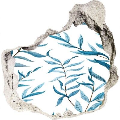 Adesivo effetto buco nel muro Un'oasi verde in cemento