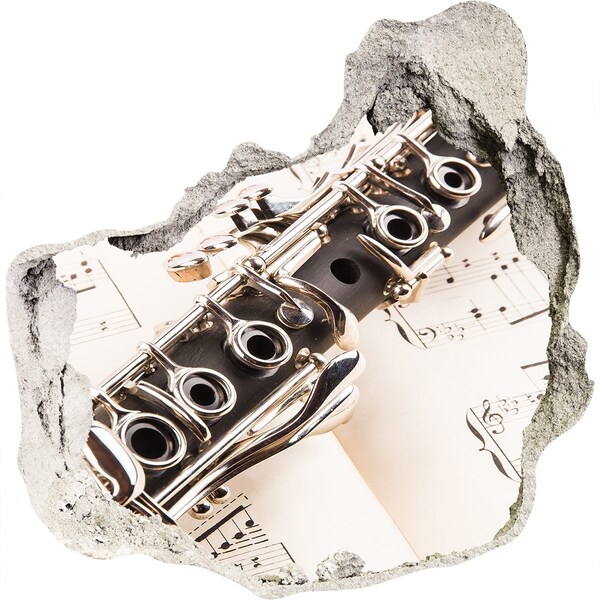 Adesivo effetto buco nel muro Buco musicale nel muro