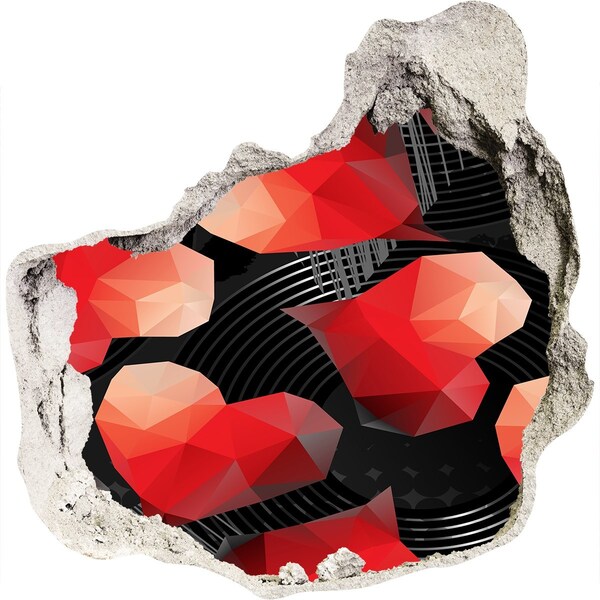 Trompe l'oeil buco nel muro Geometria in Scrap