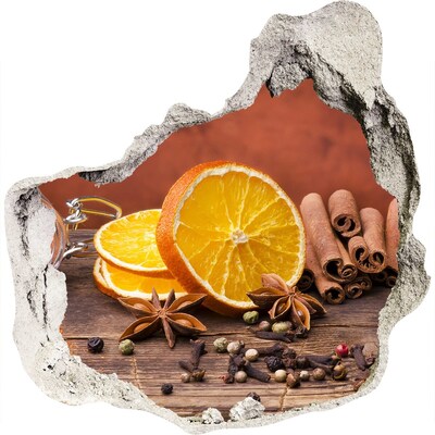 Adesivo effetto buco nel muro Aromi di cucina