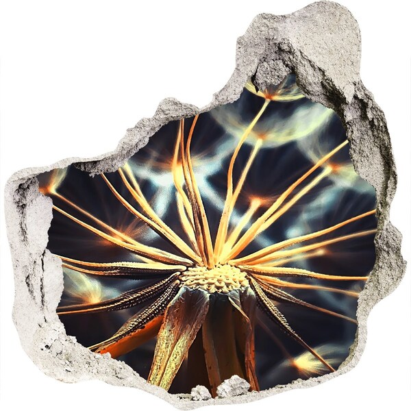 Finto buco nel muro 3D Fiore dal fuoco