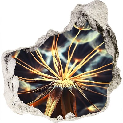 Finto buco nel muro 3D Fiore dal fuoco