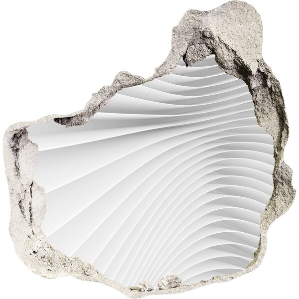 Adesivo effetto buco nel muro Muro spezzato con effetto specchio