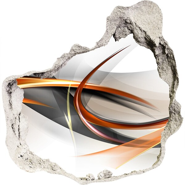 Adesivo effetto buco nel muro Perdita di colore astratta