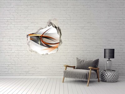 Adesivo effetto buco nel muro Perdita di colore astratta