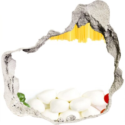 Adesivo effetto buco nel muro Una festa italiana in un locale nascosto.