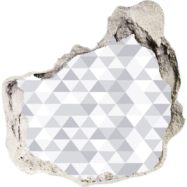 Trompe l'oeil buco nel muro Foro geometrico nel muro