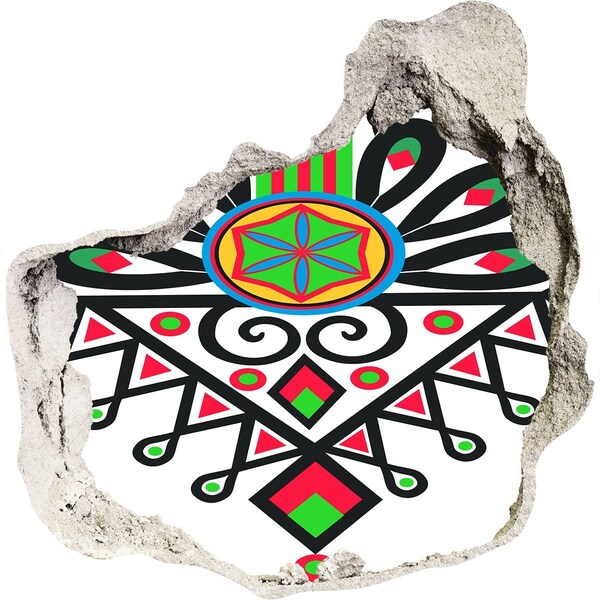 Finto buco nel muro 3D Motivo popolare colorato