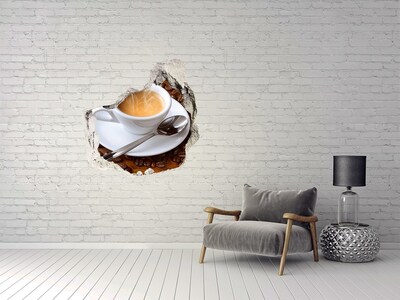 Trompe l'oeil buco nel muro Caffè in stile industriale