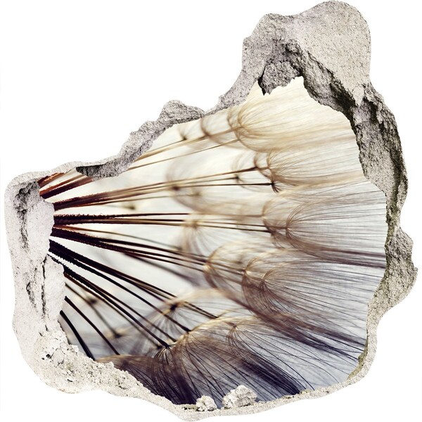 Adesivo effetto buco nel muro Un sogno floreale in cemento