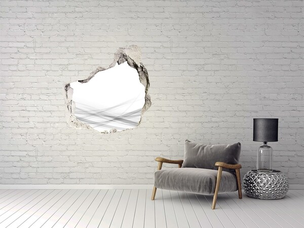 Adesivo effetto buco nel muro Un muro in rovina che si affaccia sullo spazio