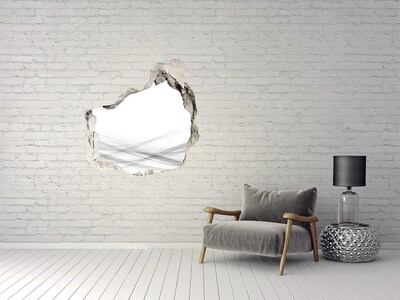 Adesivo effetto buco nel muro Un muro in rovina che si affaccia sullo spazio