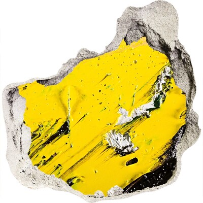 Finto buco nel muro 3D Buco d'oro nel cemento