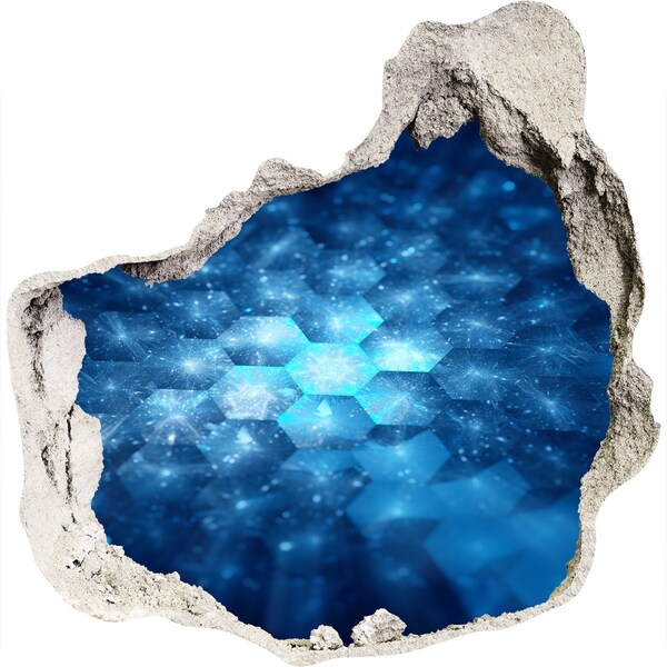 Finto buco nel muro 3D Lo spazio cosmico dietro il muro