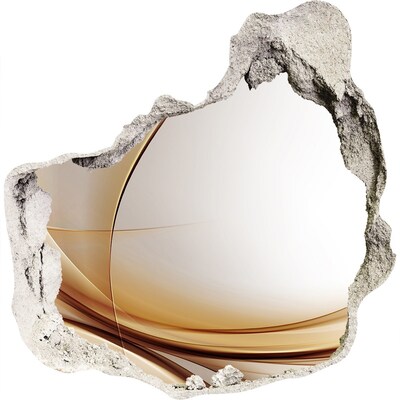 Trompe l'oeil buco nel muro Spazio astratto dietro il muro