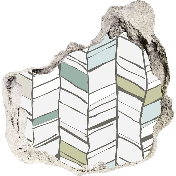 Finto buco nel muro 3D Interni in stile scandinavo