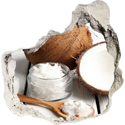 Adesivo effetto buco nel muro Delizia al cocco