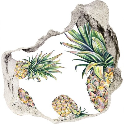 Trompe l'oeil buco nel muro Paradiso dell'Ananas