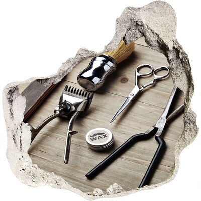 Finto buco nel muro 3D Laboratorio di acconciatura