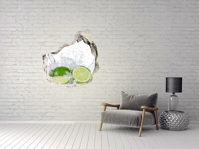 Finto buco nel muro 3D Cocktail rinfrescante al limone
