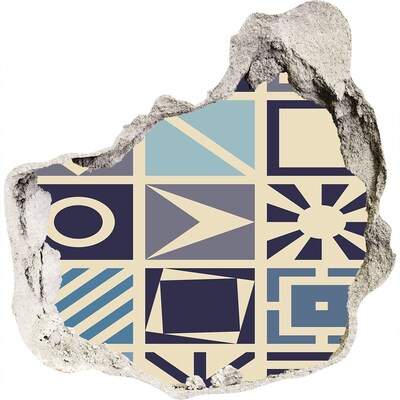 Finto buco nel muro 3D Geometria sul muro