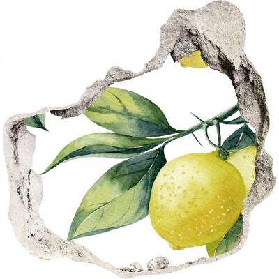 Finto buco nel muro 3D Giardino di limoni