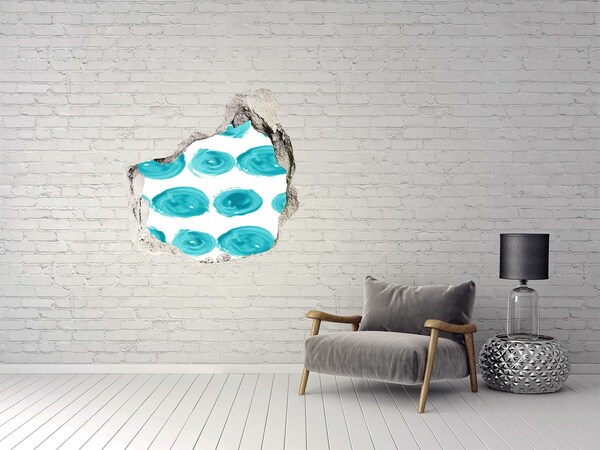Adesivo effetto buco nel muro Acque turchesi nella buca