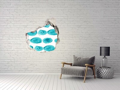 Adesivo effetto buco nel muro Acque turchesi nella buca