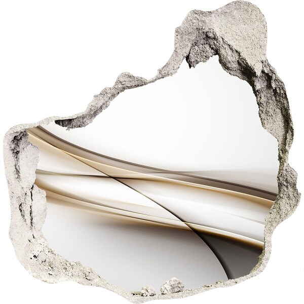 Finto buco nel muro 3D Spazio astratto dietro il muro