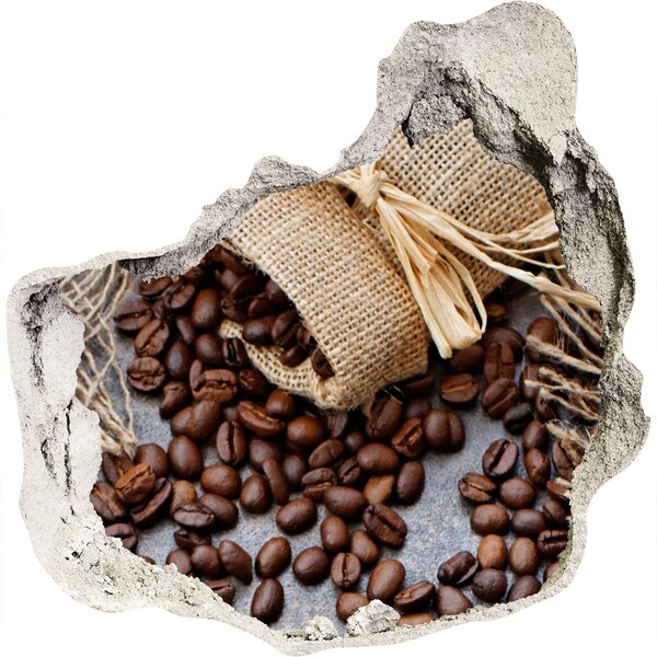 Finto buco nel muro 3D Caffè in un muro in rovina