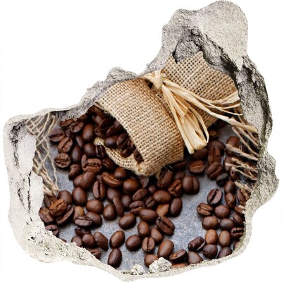 Finto buco nel muro 3D Caffè in un muro in rovina