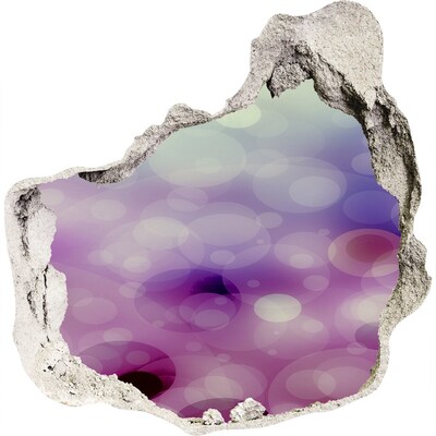 Adesivo effetto buco nel muro Un buco colorato nel muro