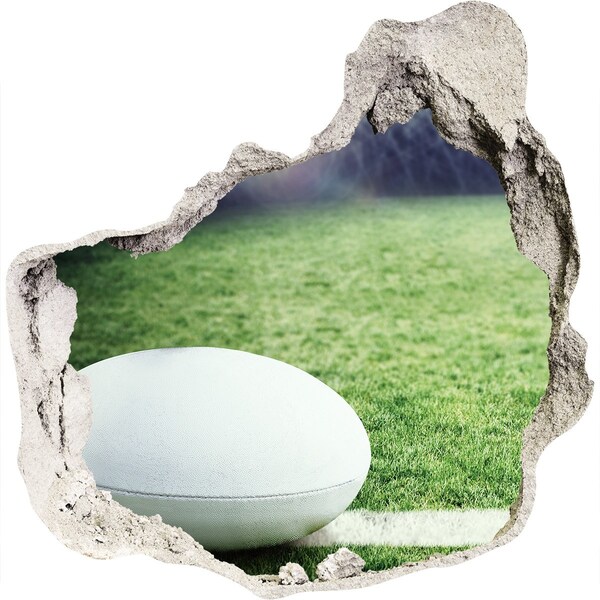 Finto buco nel muro 3D Rugby sul campo