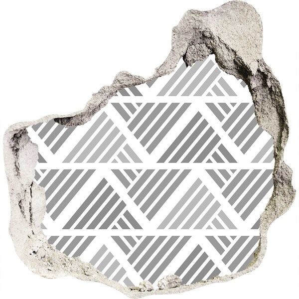 Trompe l'oeil buco nel muro Geometria in concreto