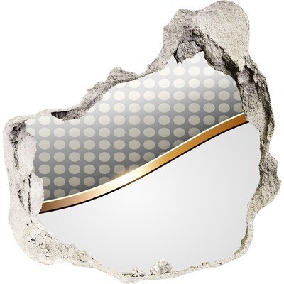 Adesivo effetto buco nel muro Parete con specchio rotto