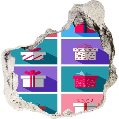 Trompe l'oeil buco nel muro Sorprese regalo