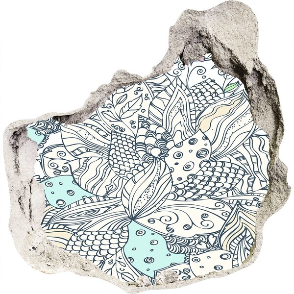 Finto buco nel muro 3D Il mondo colorato della natura