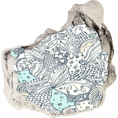 Finto buco nel muro 3D Il mondo colorato della natura