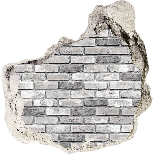 Finto buco nel muro 3D Un muro di mattoni in rovina