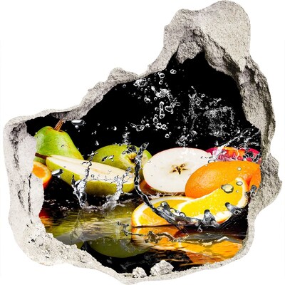 Adesivo effetto buco nel muro Un paradiso fruttato e nascosto