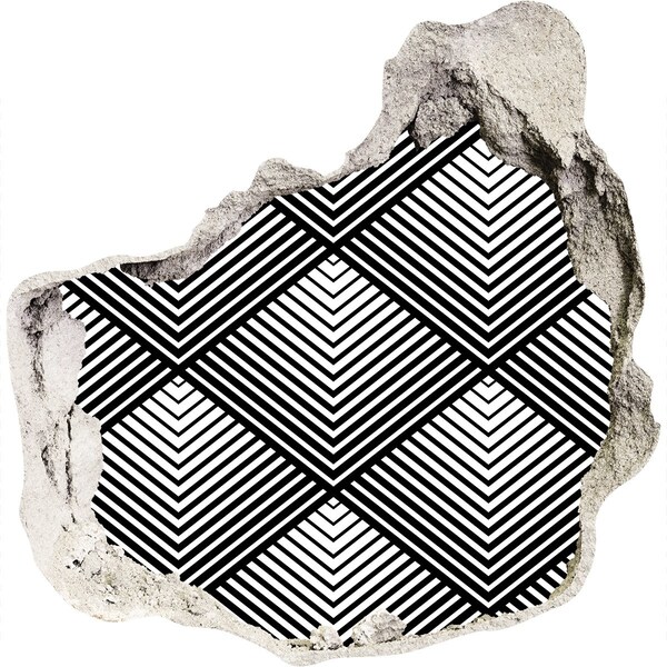 Trompe l'oeil buco nel muro Geometria in Scrap