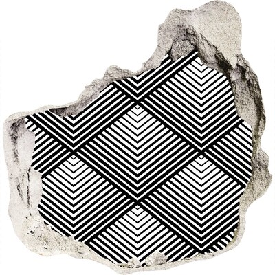 Trompe l'oeil buco nel muro Geometria in Scrap