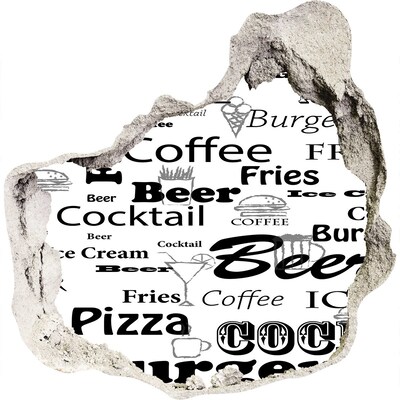 Finto buco nel muro 3D Caos culinario