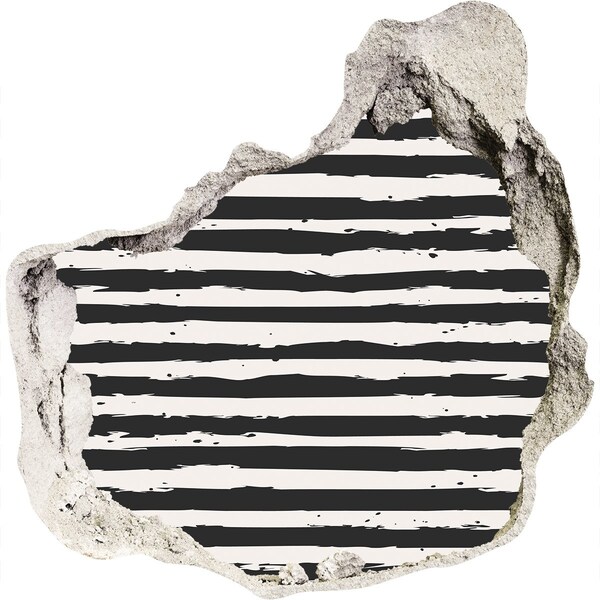 Adesivo effetto buco nel muro Muro in rovina con strisce