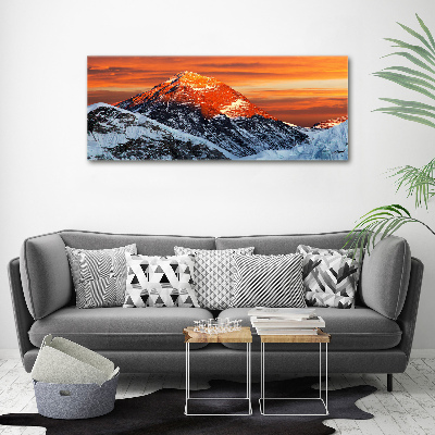 Quadro in vetro acrilico Vetta dell'Everest