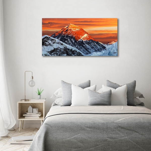 Quadro in vetro acrilico Vetta dell'Everest