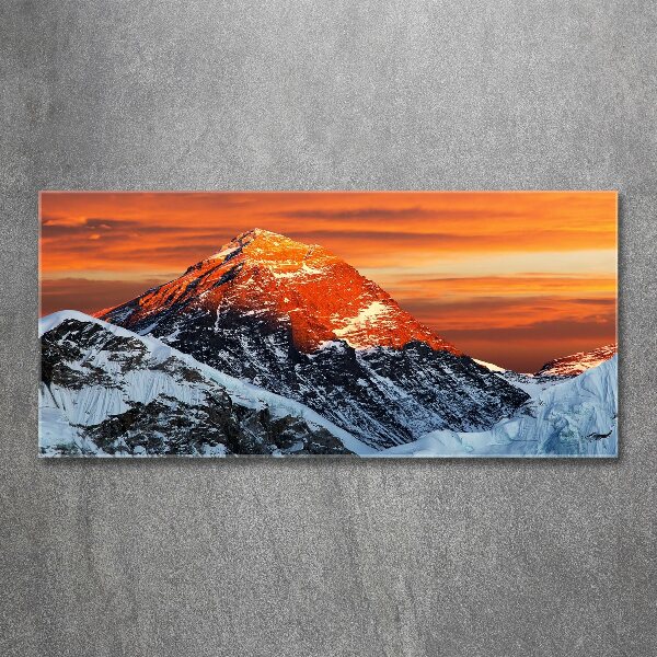 Quadro in vetro acrilico Vetta dell'Everest