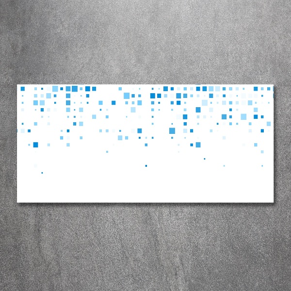 Quadro in vetro acrilico Quadrati blu