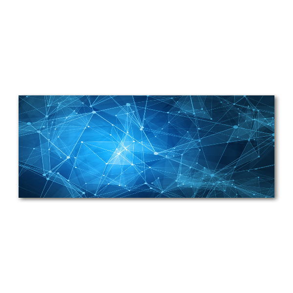 Quadro vetro acrilico Linee blu